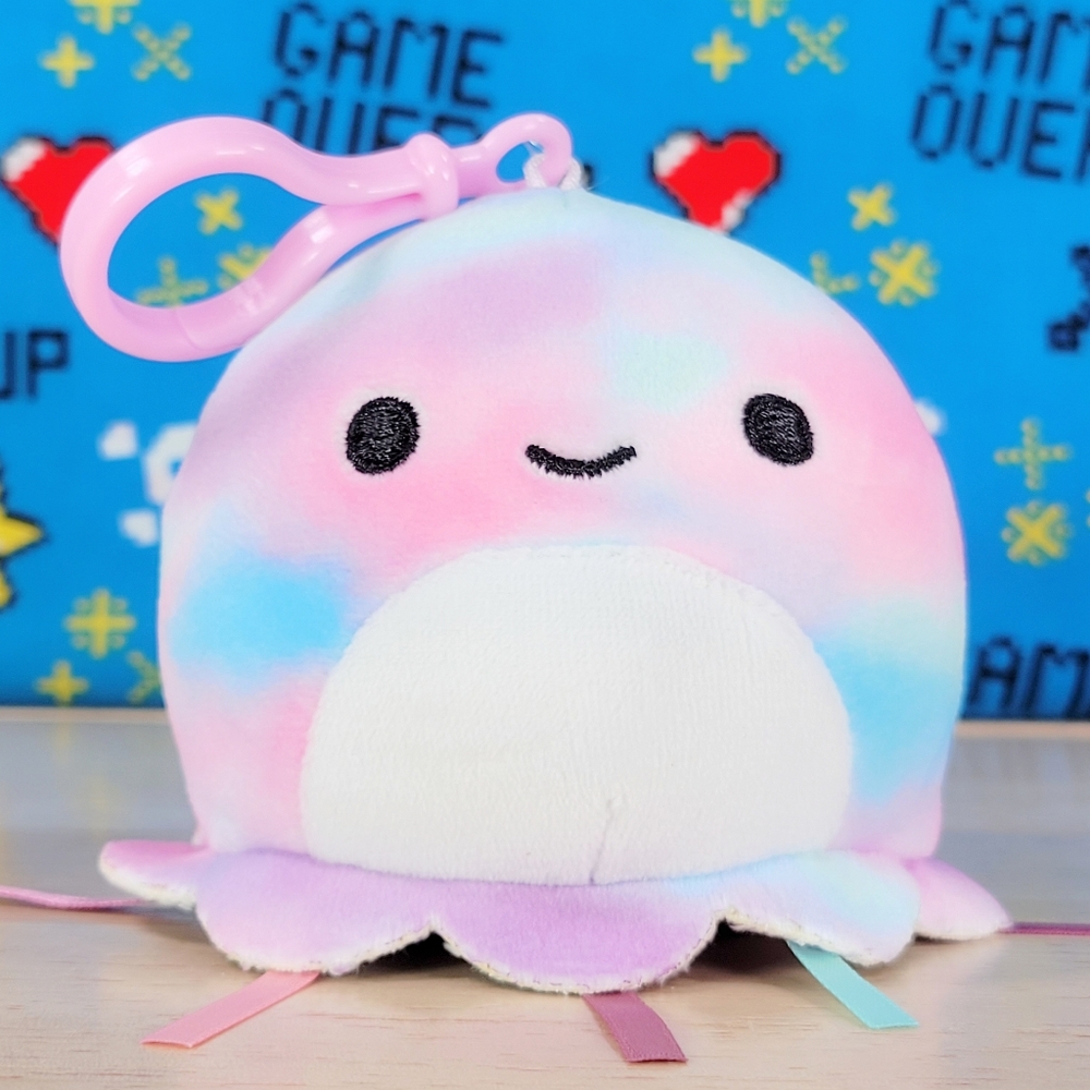 Squishmallow Krisa the Jellyfish 3" Clip UltraSoft Toy Plush NWT